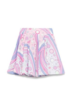 multicolor cotton skirt EMILIO PUCCI KIDS | PW7A61P0494511MC